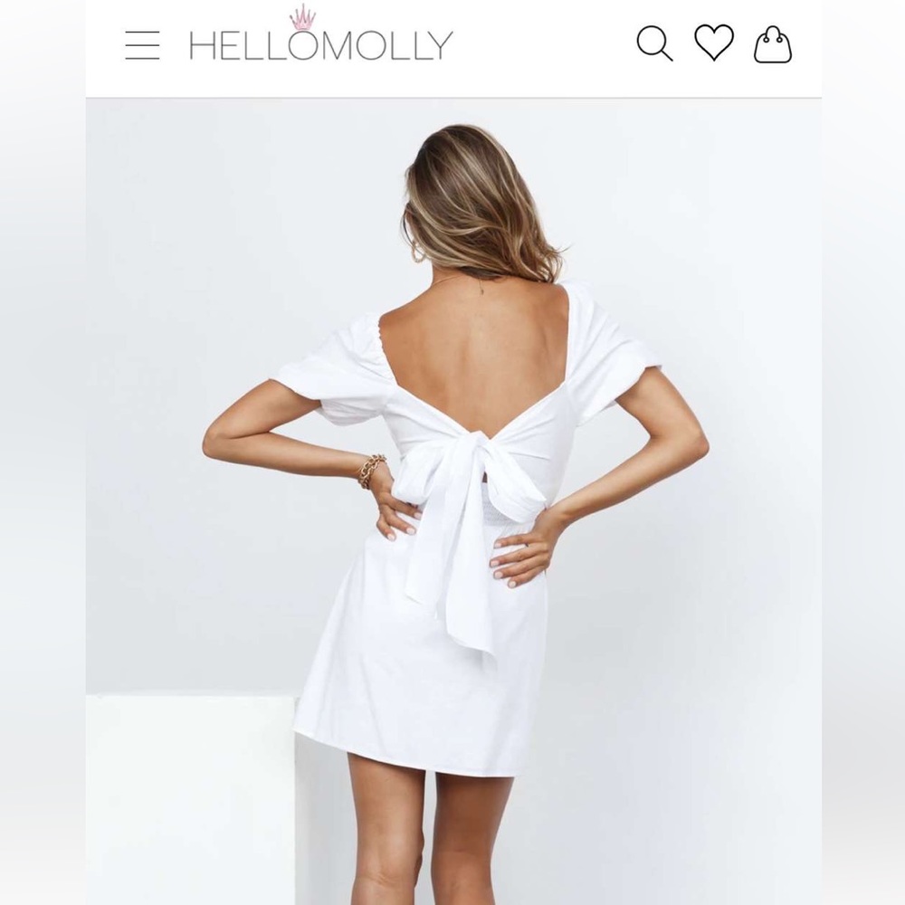 Hello Molly White Graduation Dress